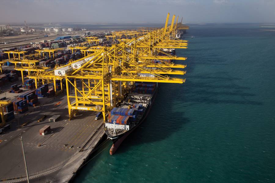 Atualmente, a DP World tem cinco terminais em Dubai, três no principal porto de Jebel Ali. Crédito da foto: DP World