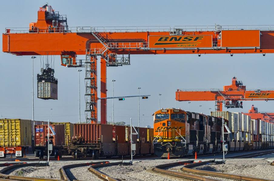 Der BNSF Logistics Park Kansas City in Edgerton, Kansas.