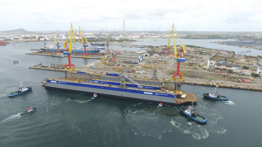 Docas flutuantes chegam ao DSCu (Foto: Damen Shipyards)