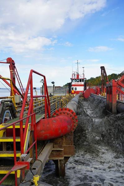 Jährliche Wartungsbaggerung im Hafen von Alaska für das Geschäftsjahr 21-23. Bild mit freundlicher Genehmigung von Manson Construction