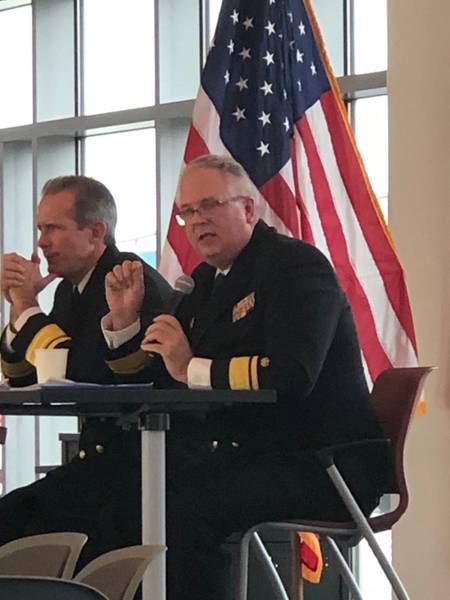 RADM Michael Alfultis, Präsident des SUNY Maritime College (rechts). Foto: Greg Trauthwein