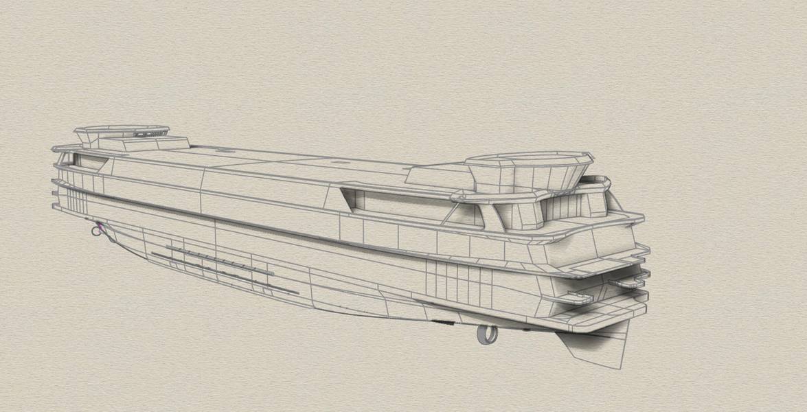 Zeichnungen des innovativen TESO Ferry Texelstroom. Bild mit freundlicher Genehmigung von C-Job