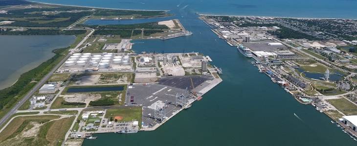 Ο τερματικός σταθμός GTT USA στο Port Canaveral. FL