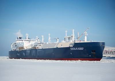 LNG船のChristoph de Margerie（ファイル写真：SCF Group）