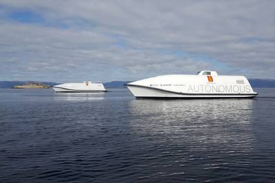 Los Ocean Space Drones 1 y 2 de KONGSBERG serán plataformas de prueba en el proyecto H2H (Imagen: KONGSBERG)