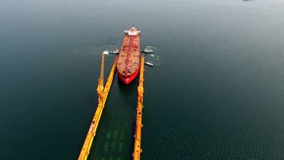 照片：北欧美国油轮