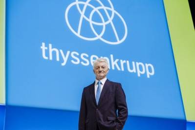 蒂森克虏伯首席执行官海因里希·希辛格。 ©thyssenkrupp AG