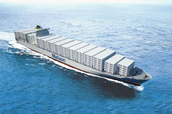 File Image: Ein Rendering von Matsons Aloha-Klasse-Containerschiff.