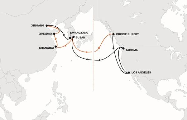 Karte: Hapag-Lloyd