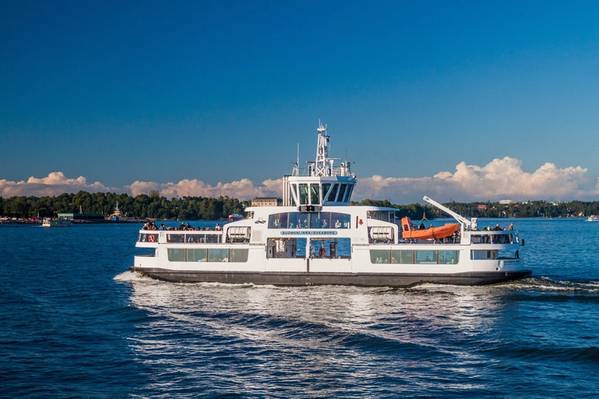 El ferry de pasajeros Suomenlinna II, modernizado con ABB Ability Marine Pilot Control, fue pilotado de forma remota a través del área de prueba cerca del puerto de Helsinki en noviembre de 2018. Foto: ABB