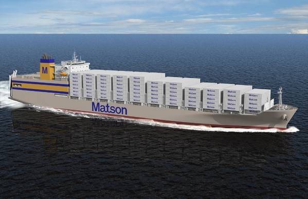 Файл Image: недавнее судно Matson newbuild (CREDIT Matson)