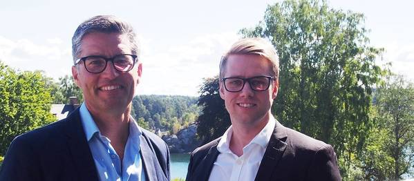 Peter Schroder, Chief Digital Officer bei Maersk Tankers und Aleksander Stensby, Geschäftsführer von Klaveness Digital. Foto: Klaveness Digital