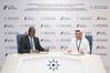 Capt. Mohamed Juma Al Shamisi, Managing Director and Group CEO, AD Ports Group; and Samaila Zubairu, President & Chief Executive Officer of AFC, signing the collaboration agreement to address infrastructure gaps across the continent. (Photo: AD Ports)