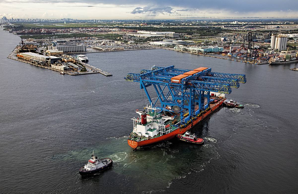 World's Largest Low-profile Ship-to-shore Cranes Arrive at Port