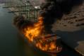 Crew Evacuated After Fire and Explosion on ONE Henry Hudson at Port of Los Angeles