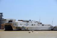The 338-foot-long aluminum catamarans are designed to be fast, flexible and maneuverable even in shallow waters, making them ideal for transporting troops and equipment quickly within a theater of operations. (U.S. Navy photo Courtesy Austal USA/Released)