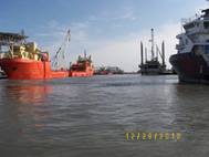 Activity in the Port of Lafourche, LA.