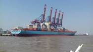 Adrian Maersk port call marks longest vessel to call the Port of Pipavav Photo APM Terminals