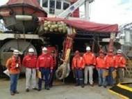 Crew of the 'Alert': Photo credit Crowley