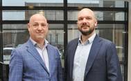 Alessandro Crocitto (left) is heading the new Blue Water office in Milan. Also pictured is Thomas Bek, Global Director of Blue Water’s Energy & Project Division. (Photo: Blue Water)