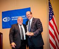 Allen Clifford (left) with Connie Award recipient Richard Steinke (right), Executive Director Port of Long Beach