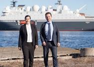 Anita Oestmann, DNV GL and Roger Ringstad, Seagull Maritime. Photo T.Aas, Seagull Maritime 2017 (Photo: DNV-GL & Seagull Maritime)