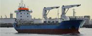 M/S Antonia is equipped with two heavy lift cranes and tweendecks. Pic: Meriaura.