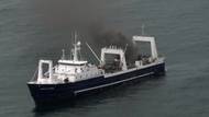 Arctic Storm on Fire: Photo credit USCG