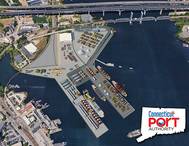 Artist rendering reflecting a potential maximum buildout configuration of the State Pier facility (Image: CPA)