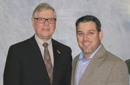 Gary Aucoin and his predecessor Nils Moerkeseth. (Image: Schottel)