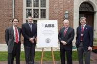 Chairman of the Board of Trustees R. Keith Michel, ABS CEO Christopher J. Wiernicki, Webb Institute President RADM (Ret) Robert C. Olsen and Webb Trustee Jon Jay LaBerge.