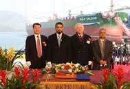C.H. Park, Chief Technology Officer of Samsung Heavy Industries; Ahmed Al Falahi, CEO of GEM; Captain Robert Ferguson, GEM’s Head of MSEQ; and Ovijit Roy, GEM’s Head of Fleet.