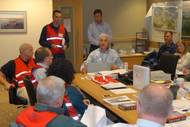 Coast Guard Sector Anchorage, Alaska, personnel along with members of agency partners.