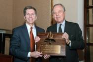 Congressman Ed Whitfield (right) with Stephen Little, President/CEO of Crounse Corporation in Paducah, Kentucky