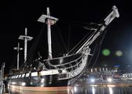 USS Constitution enters Dry Dock 1 in Charlestown Navy Yard to commence a multi-year planned restoration period. This is Constitution's first time in dry dock since its 1992-1996 restoration. (U.S. Navy photo by Mass Communication Specialist Seaman Matthew R. Fairchild/Released)