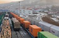 Container Trains near Grodekovo. Photo: © Eurosib