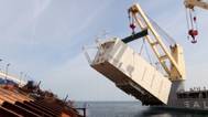 Costa Concordia 1st Sponson: Photo credit Parbuckling Project