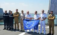 Courbet/Surcouf Handover Ceremony: Photo credit EU NAVFOR