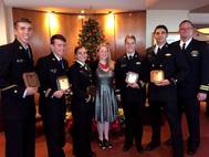 Crowley Maritime awarded six U.S. Merchant Marine Academy (USMMA) cadets with Thomas B. Crowley Memorial Scholarships. (Photo: Crowley Maritime)