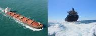 (L-R) m/v Crystalia and m/v Maera. Pic: Diana Shipping Inc.
