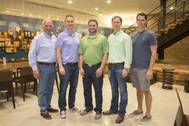 (l-r): Hank Danos, Paul Danos, Scott Theriot, Mark Danos and Eric Danos (Photo: Danos)