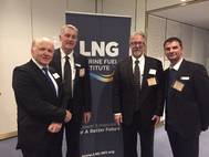 ToPH CEO David Pentz and Mayor Camilo Blanco with Richard Sandover from Jackson McDonald and Mike Utsler, Chief Operating Officer for Woodside Energy. (Photo: Town of Port Hedland)