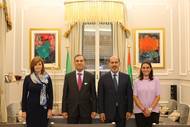 The EMAC delegation with His Excellency Saqr Nasser Al Raisi, UAE Ambassador to Italy during the IBA Conference in Rome (Photo: EMAC)