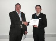 "We were delighted to sponsor the prize for best poster," said Chelsea's Technical Director, Dr John Attridge (left). "For nearly 50 years we have been developing a wide range of in situ sensors and systems and maintain a keen interest in the development and commercialisation of new technologies".