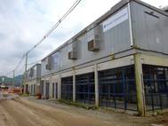 One of GE’s e-houses that provides power generation and control to the Tiplam terminal at the port. (Photo: GE)