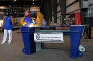 Name Enscription on Keel Plate: Photo credit Dept of Defense