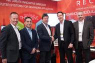 From left: Bjørn Espen Aase, Country Manager RECAB; Andrés Lara, Project Department Manager, AKVA Group; Sigurd Larsen, Supply Chain Manager, AKVA Group; Michael Ullskog, CEO, RECAB; and Nils Gjørvad, Sr. Key Account Manager, RECAB (Photo: RECAB)