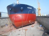 A Euronav tanker in Drydock. Credit: Euronav