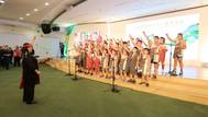 Evergreen Group’s 50th anniversary celebration on September 01 commenced with a performance by the choir of the Yihsing branch of Jiahsing Elementary School, presenting best wishes with their sublime singing. The choir is a gold medal winner at the 31st Franz Schubert Choir Competition in Vienna. Photo: Evergreen