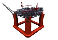 LLOG Exploration Delta House Model: Image credit 2H Offshore